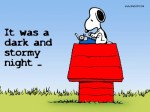 snoopy writing